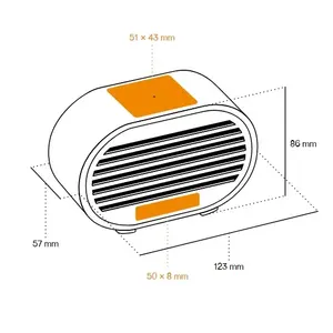 Altavoz GROOVE AUDIO de bambú y cemento, gadgets ecológicos - Product Image 3