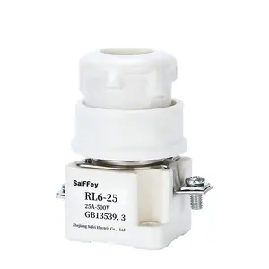 Saiffey RL16-25 D II AC500V 25A Ceramic Screw Type Fuse for R021 Electric Fuse Base