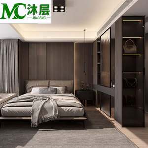 Modern Custom Bedroom Furniture Sets Wooden Wardrobe Closet Custom Closet <b>Hardware</b> Sideboards Home Furniture Storage - Product Image 3