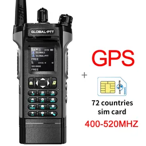 Walkie-talkie profissional de longa distância 5000 km em dois sentidos com posicionamento GPS Intercomunicador de modo duplo 4G + comunicador de alta frequência