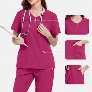 Conjuntos de Uniformes Médicos <span class=keywords><strong>Azul</strong></span> <span class=keywords><strong>Marino</strong></span> 42162, Ropa al por Mayor de Spandex y Nailon para Mujer, Ropa de Otoño para Mujer - Product Image 6