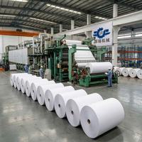Línea de Producción de Papel Cultural Industrial de 1092 mm para Fabricación de Papel A4 y Papel para Escribir con Capacidad de 2-5 TPD