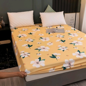 Giường dệt tấm <span class=keywords><strong>Set</strong></span> 4pcs trẻ em đôi Duvet bao gồm được trang bị hoa sợi nhỏ <span class=keywords><strong>bedsheet</strong></span> với gối Bìa - Product Image 2