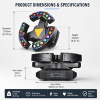 Vente directe usine – Projecteur laser mobile 100W à 3 bras, faisceau lumineux RGB DMX512, effet stroboscopique pour DJ, discothèque, soirée