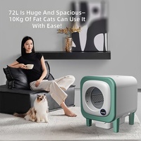 Nouvelle Litière pour Chat avec Caméra, Désodorisation à l'Air Frais, Électrique, Extra-Large, Intelligente, Nettoyage Entièrement Automatique, Matériau ABS