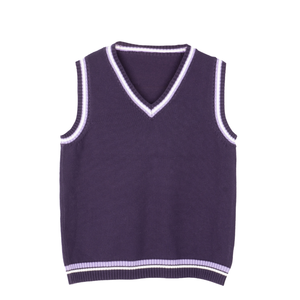 Pull-over décontracté pour l'école, 100% coton, de haute qualité, gilet à col en V pour garçons, hommes - Product Image 1