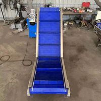 Machine de convoyeur de levage incliné modulaire en plastique de forme réglable de l'ascenseur Z pour débarquer ou décharger le convoyeur