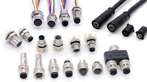 防水IP67 M8男性女性ソケットパネルワイヤーコネクタ12mm工業用円形M8コネクタ3ピン - Product Image 4