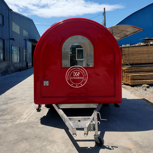 ZZKNOWN Hot Dog Food Truck Remorques de nourriture Cuisine entièrement équipée Chariots à café à vendre <span class=keywords><strong>Business</strong></span> Trailer Mobile Coffee Shop - Product Image 6