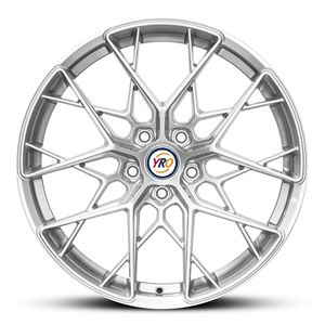 Ruedas Forjadas de Lujo Personalizadas YRO de <span class=keywords><strong>1</strong></span> Pieza con Múltiples Radios, Acabado Plateado Mecanizado, de 17 a 24 Pulgadas, 5x112, 5x114.3, 5x120 para <span class=keywords><strong>Maserati</strong></span> <span class=keywords><strong>MC20</strong></span> - Product Image 2