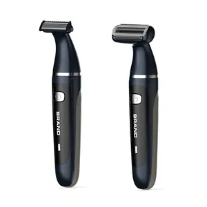 Cavalletto plastica impermeabile elettrico mini viaggio usb uomini ricaricabile singolo foglio rasoio per capelli pubici una lama batteria trimmer uomini