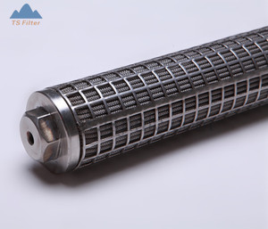 Long Service Life and Backwashable 5um 20'' Stainless Steel <strong>Mesh</strong> Pleated Filter Element for Agreesive Solvents Filtration - Product Image 3