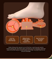 Appareil de massage des pieds à usage domestique, chauffe-pieds, massage par pétrissage et air comprimé, masseur de pieds et mollets entièrement automatique sans fil