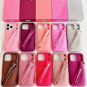 Coque de téléphone 3D en silicone avec gloss pour <span class=keywords><strong>iPhone</strong></span> <span class=keywords><strong>11</strong></span> 12 13 14 15 16 17 Pro Max, étui arrière en caoutchouc pour baume à lèvres et rouge à lèvres - Product Image 1