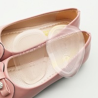 Demi-semelles en gel transparent souple pour femmes, coussinets d'avant-pied pour talons hauts, 3 styles, inserts antidérapants pour chaussures, soulagement de la douleur, confort PU