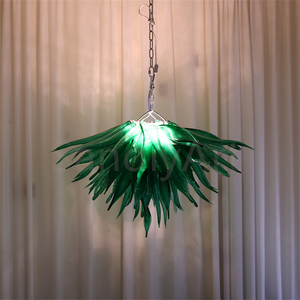 Design ispirato alla natura illuminazione lampadario in erba di vetro Murano fatta a <span class=keywords><strong>mano</strong></span> - Product Image 5