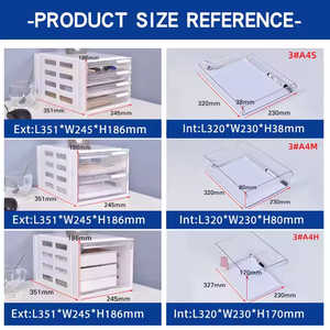 Organizador de Escritorio con Base de Ruedas Ajustable de Plástico y Acero, Tamaño A4, Color Gris Claro/Blanco, Cajón de Almacenamiento para Oficina, Archivador Moderno Grande - Product Image 6