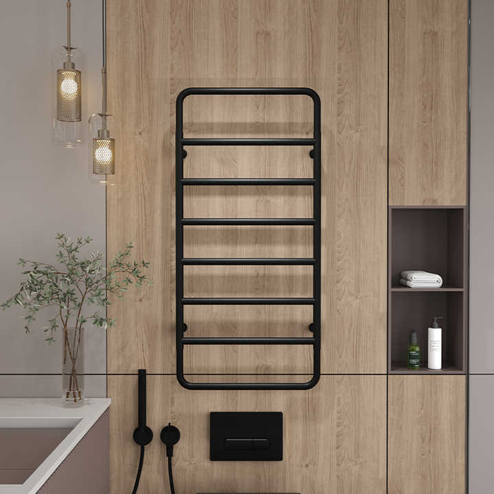 Swing Arm Adjustable Towel Rail Heated Towel Rack Bathroom Brushed