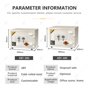 Xbt-2025 vân tay 2025 văn phòng tự động kỹ thuật số mạnh an ninh chống cháy an toàn hộp coffer tiền/jewelr thép rắn - Product Image 3