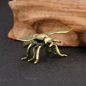 2022 Nieuwe Mini Bee Prullaria Messing Sculptuur Koperen Antieke Queen Bee Home Collectie Gift Vintage Craft - Product Image 4