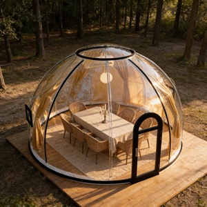 Carpa Domo Transparente de Color Personalizado para Sitios de Glamping Temáticos y una Atmósfera Vibrante de Campamento al Aire Libre - Product Image 2