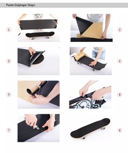 Vente en gros de rouleau de ruban adhésif pour skateboard personnalisé en PVC transparent imperméable antidérapant adhésif acrylique de masquage pour scooter Longboard - Product Image 4