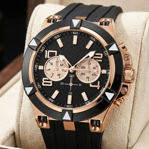 Montre sport à quartz pour homme DK&YT, marque haut de gamme, bracelet en silicone, chronographe, calendrier, montre-bracelet pour homme, Relogio Masculino - Product Image 1