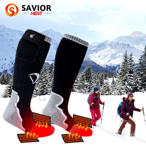 Meias Aquecidas Elétricas para Esportes ao Ar Livre de Inverno para Homens e Mulheres, Bateria Elétrica, Cor Preta - Product Image 1