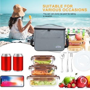 Brivilas Insulated Lunch Bag Large Capacity Portable Cooler For Picnic Outdoor Use - Product Image 2