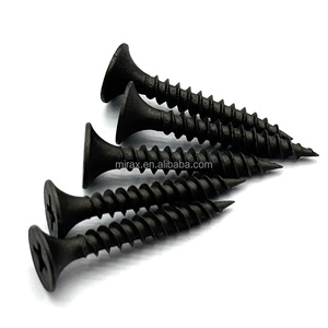 Đen Phosphate Tự Khai thác vít bugle đầu đen vách thạch cao vít cho tấm thạch cao 25 mét - Product Image 1