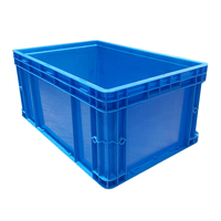 Robuste logistique stockage pile nid roulement bacs fourre-tout en plastique caisse mobile avec couvercle Rectangle solide mur grande boîte