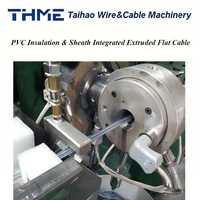 Machine d'extrusion de câbles à vis simple pour l'isolation et le gaine de câbles en PVC et PE |   PLC NSK pour moteur |   Haute productivité