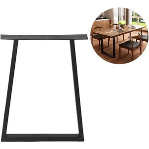 Pieds de table industriels robustes en fer, 2 pièces, pieds de table à manger et de table basse en métal, 28"H x <span class=keywords><strong>18</strong></span>"W - Product Image 5