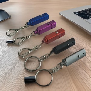 Aluminum Alloy Mini <b>Flashlight</b> Keychain Edc Light White Led Battery Powered Hiking Camping Outdoor Use - Product Image 1