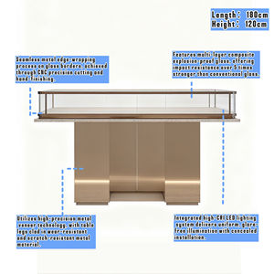 कस्टम आधुनिक न्यूनतम आभूषण प्रदर्शन कैबिनेट चांदी के गहने और घड़ी डिस्प्ले केस - Product Image 4
