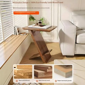 <span class=keywords><strong>Tavolino</strong></span> Moderno in Legno Massello Spesso 3CM, <span class=keywords><strong>Tavolino</strong></span> Geometrico a Forma di Z per Soggiorno, Camera <span class=keywords><strong>da</strong></span> Letto, Divano, Piccolo <span class=keywords><strong>Tavolino</strong></span> <span class=keywords><strong>da</strong></span> Tè - Product Image 2