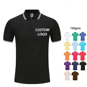 Groothandel Custom Design Print Logo Oem 100% Katoen Sublimatie Vlakte Leeg Golf Mannen Polo Shirt T-shirt