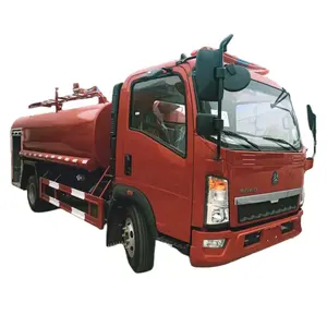 Sinotruk Howo 5000 liter water tank fire fighting truck suppliers 4x2 water tank fire truck