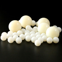 Bolas/Balas de Plástico Sólido Blanco Calibre 0.68 Directas de Fábrica para Bombas de Diafragma (2mm-120mm POM Delrin Acetal PP Nylon PA66) para Botellas de Perfume Roll-on