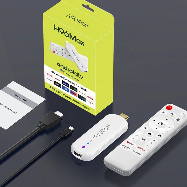 H96 MAX IPTV STB Quad Core 4K Streaming Device Smarter Internet Media Player Ott USB Premium Google Android 14 Pro Fire TV Stick