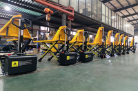 Capacité de charge élevée 1-1.5 tonnes transpalette hydraulique manuel élévateur à ciseaux Certification CE de l'empileur manuel de la salle de stockage au détail