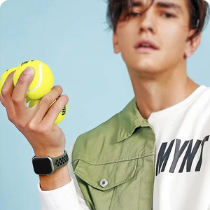 สายนาฬิกาสำหรับ Apple Watch 49 มม. 45 มม. 44 มม. สายซิลิโคนนุ่มระบายอากาศสำหรับ IWatch Ultra Series 8 สายรัดข้อมือ Correa De Reloj - Product Image 4