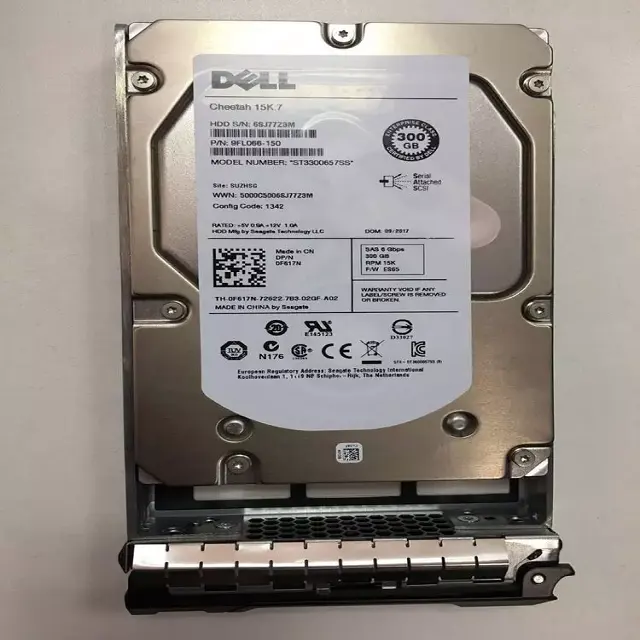 New Original Dell HDD 0F617N 300GB 6G 15K 3.5 SAS Server HDD