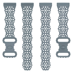 Bracelet de montre sculpté pour <span class=keywords><strong>Fitbit</strong></span> <span class=keywords><strong>Versa</strong></span> 4, pour femmes et hommes, bracelet de remplacement respirant et étanche pour montre de sport - Product Image 5