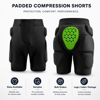 Shorts de protection ski et snowboard en stock – Rembourrage EVA alvéolé pour hanches et coccyx – Protection anti-choc – Vente en gros, faible MOQ
