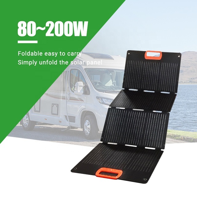 Lightweight Foldable Solar Panels 80w 100w 200w 240w Portable Foldable Waterproof Solar Panel for Portable Power Station