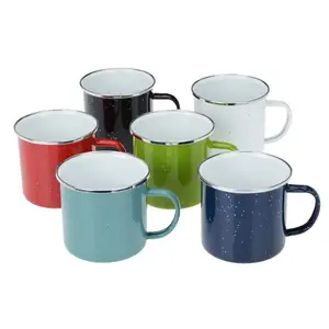 Thiết kế mới thăng hoa trống men giáng sinh Mug thăng hoa cốc cà phê cắm trại men Mug