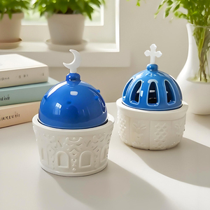 <span class=keywords><strong>Feiming</strong></span> Trung Đông Hương Burner bê tông Silicone khuôn handmade hương liệu đá lưu trữ hộp nến Jar thạch cao - Product Image 5