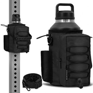 Outside Camping Magnetic Water Bottle <b>Holder</b> <b>Gym</b> Water Bottle Carrier Bag With <b>Phone</b> Pocket <b>Gym</b> Accessories Organizer - Product Image 1