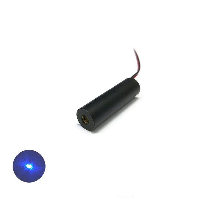 New Laser Pointer Blue 12mm 450nm 18.5MW Aluminum Shell Blue Dot Module Industrial Grade Launch Laser Light for Led Stage Lights